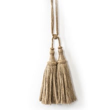 Large Classic Jute Tassel Curtain Tieback